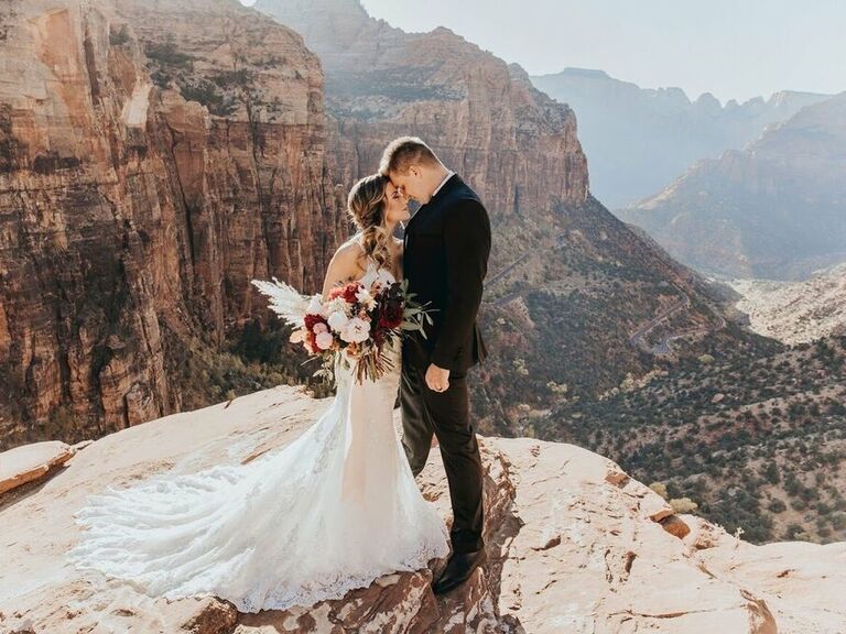 Las Vegas bride with her hair and makeup done by Desired Couture. 