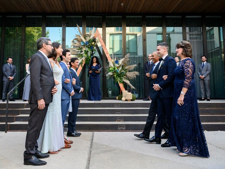 wedding officiant couple's processional
