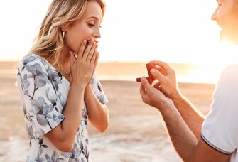 Woman shocked during proposal