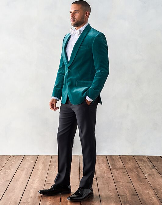 The Black Tux Green Velvet Jacket Tuxedo Green Tuxedo - 4