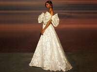 wedding dress with bow