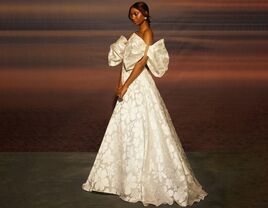 wedding dress with bow