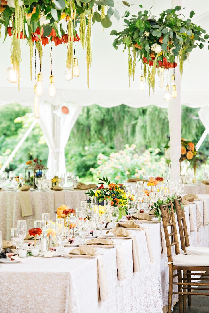 Ivory Head Table at the Reception