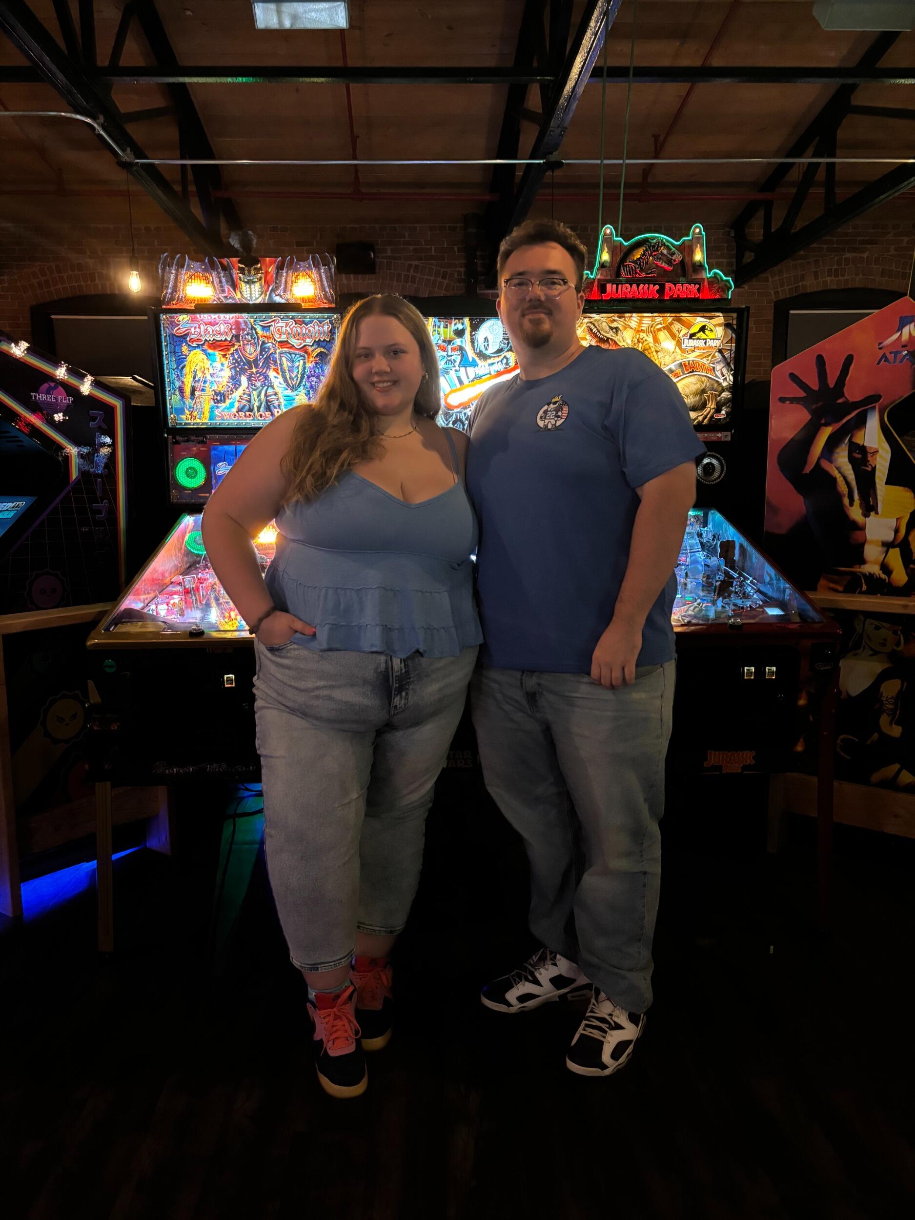 Went to a cool arcade spot together where Julia discovered her love of pinball machines... although she's not very good at playing them