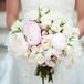 Traditional White Rose Bridal Bouquet