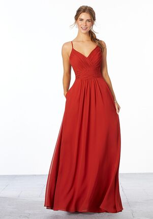 Morilee by Madeline Gardner Bridesmaids 21664 - Morilee by Madeline Gardner Bridesmaids V-Neck Bridesmaid Dress