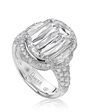 Christopher Designs Glamorous Emerald, Oval Cut Engagement Ring - thumbnail - 1