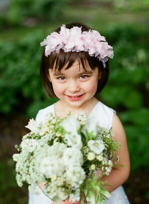 White Flower Girl Bouquet