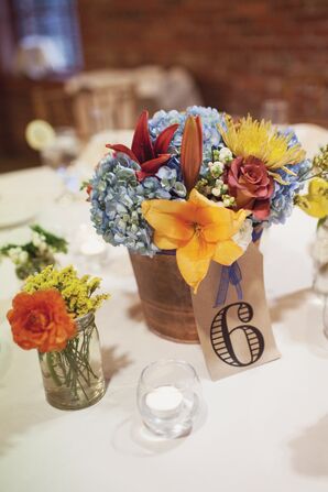 Centerpieces and Table Numbers