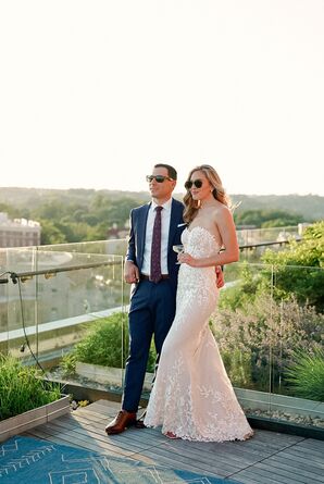 Couple With Sunglasses on Rooftop at The Line Hotel in Washington, DC