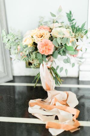 Peach Bridal Bouquet