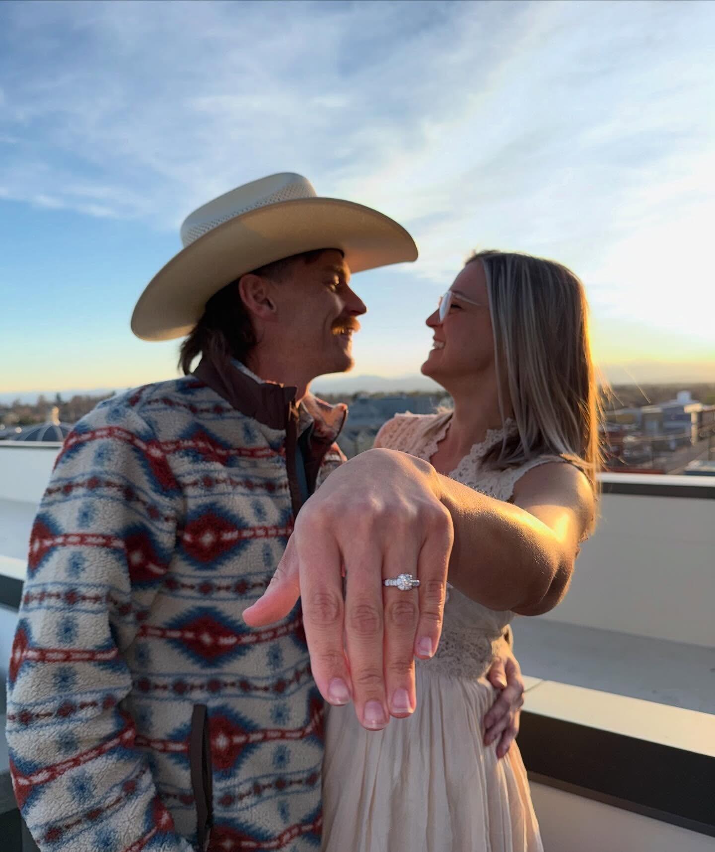 Our engagement in Colorado. My stunning ring was his great-great grandmother's from the early 1900's. I feel so lucky to get to wear it! 