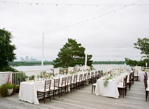 Lakefront Reception Dining Tables at The Minikahda Club