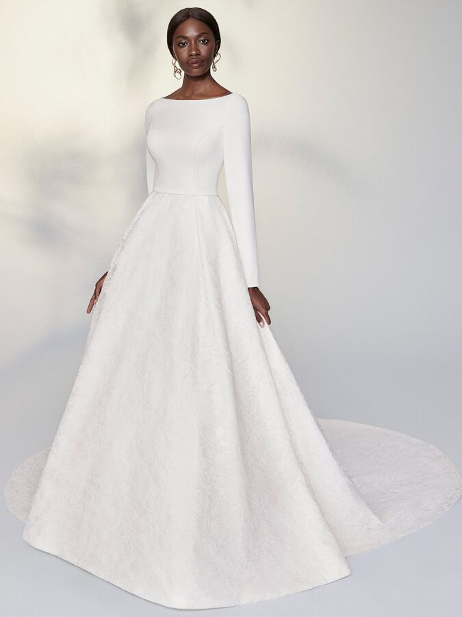 Justin Alexander Signature long sleeve ball gown