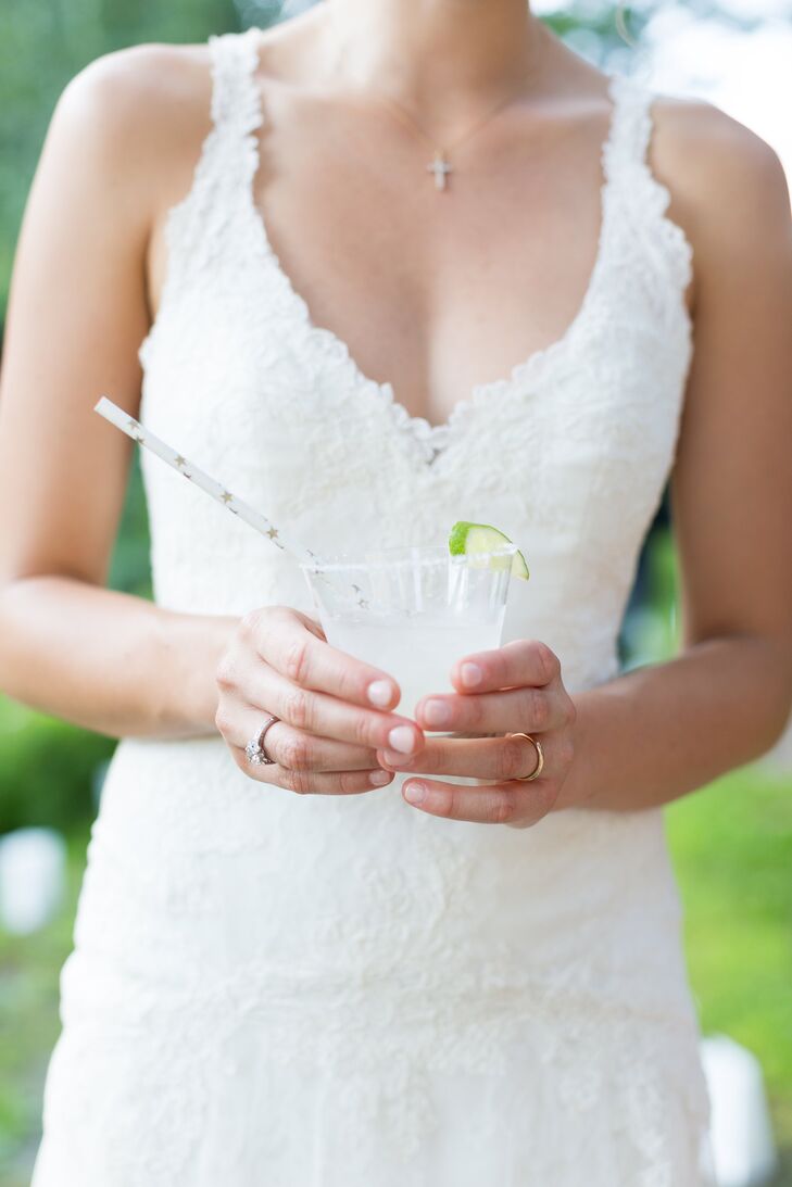 The signature cocktail was a basil margarita.