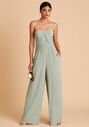 Birdy Grey Gigi Convertible Jumpsuit in Chiffon Sage Sweetheart Bridesmaid Dress - thumbnail - 5