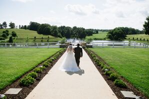 Processional at Mount Ida Farm Waterside Ceremony