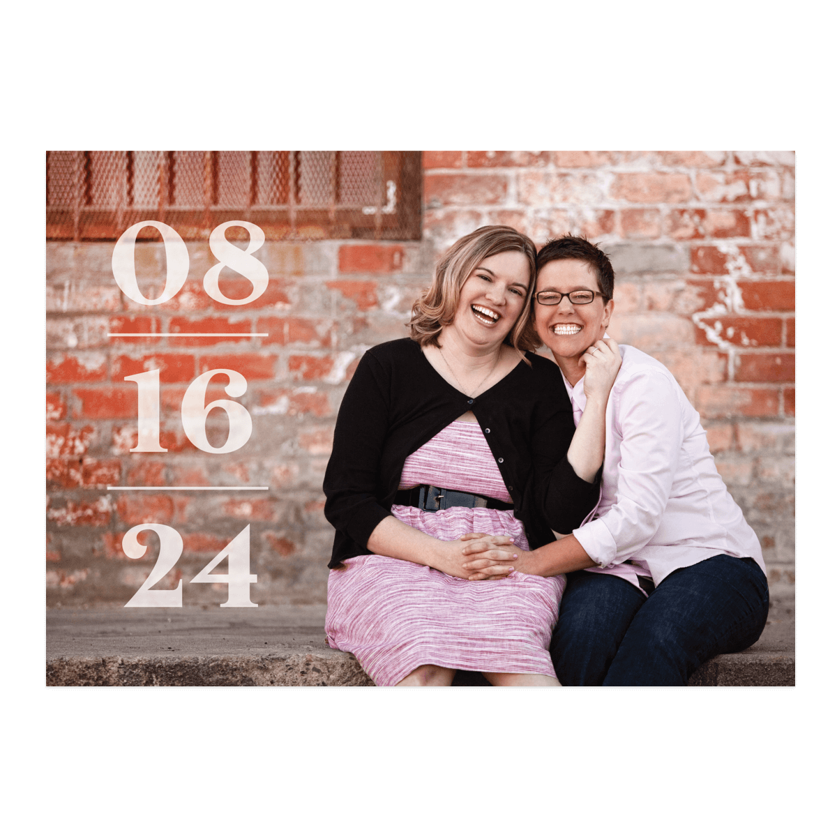 A Save the Date from the Retro Floral Collection