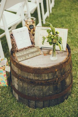 Wedding Program Table