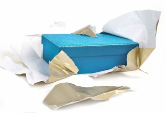 blue box graphic gift wedding registry opened in response to bed bath and beyond bankruptcy
