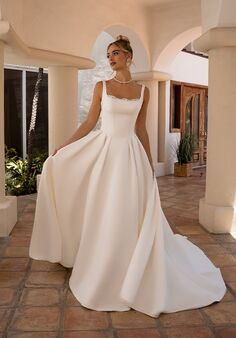 Moonlight Tango T214 A-Line Wedding Dress