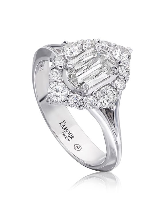 Christopher Designs Unique Emerald, Oval Cut Engagement Ring - 1