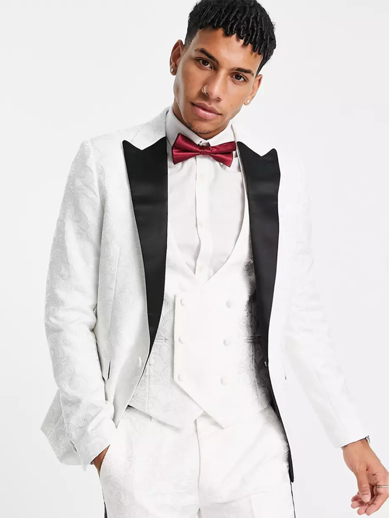 22 White Wedding Tuxedos That Are Undeniably Cool