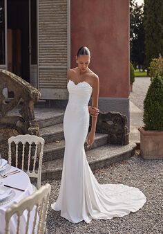 Justin Alexander Kai Fit-and-Flare Wedding Dress