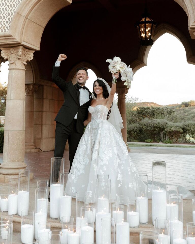 Vanessa Villela's wedding dress by Galia Lahav