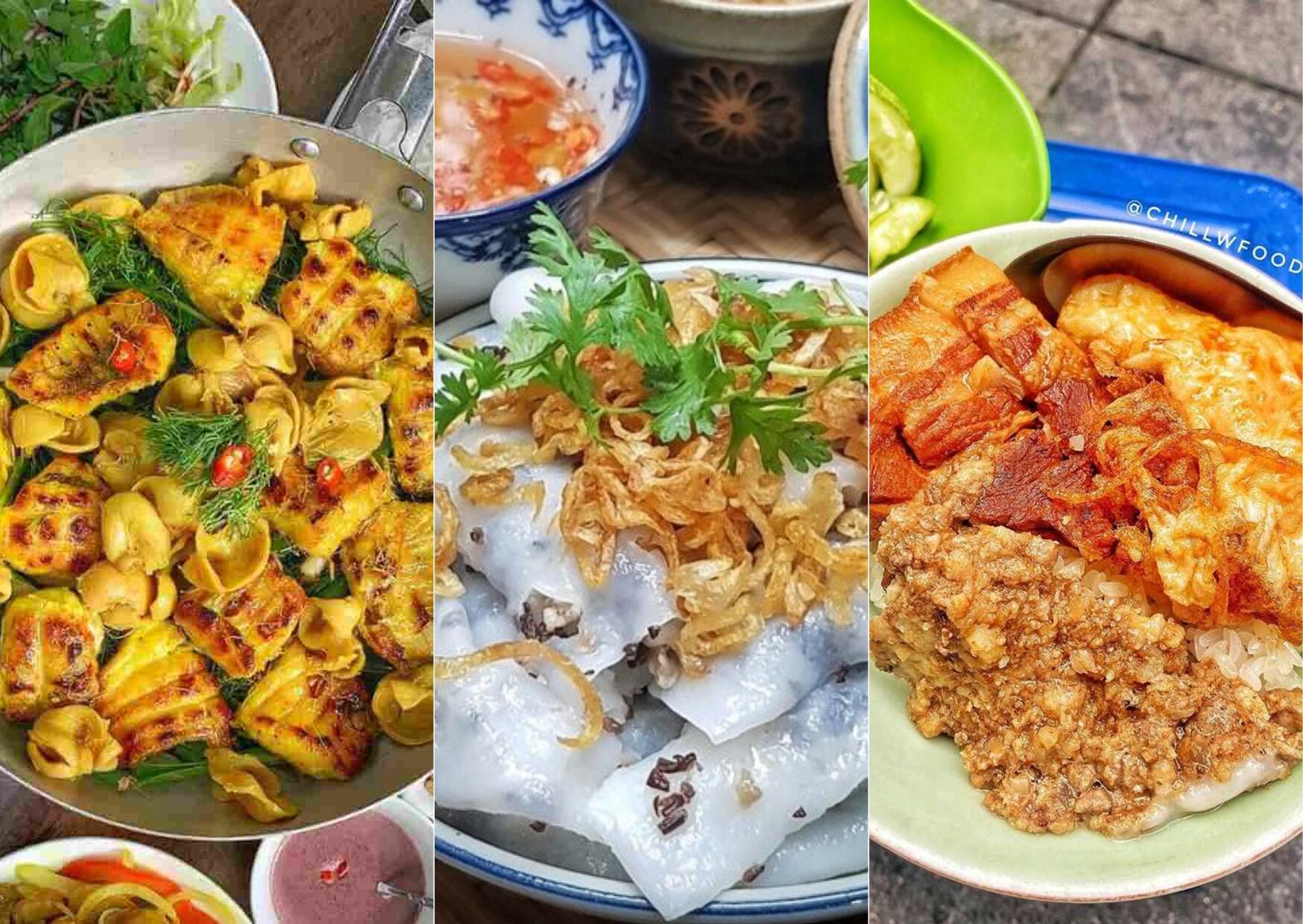 Picture of Chả cá, Bánh cuốn, Xôi