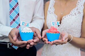 Patriotic Red, White and Blue Cupcakes