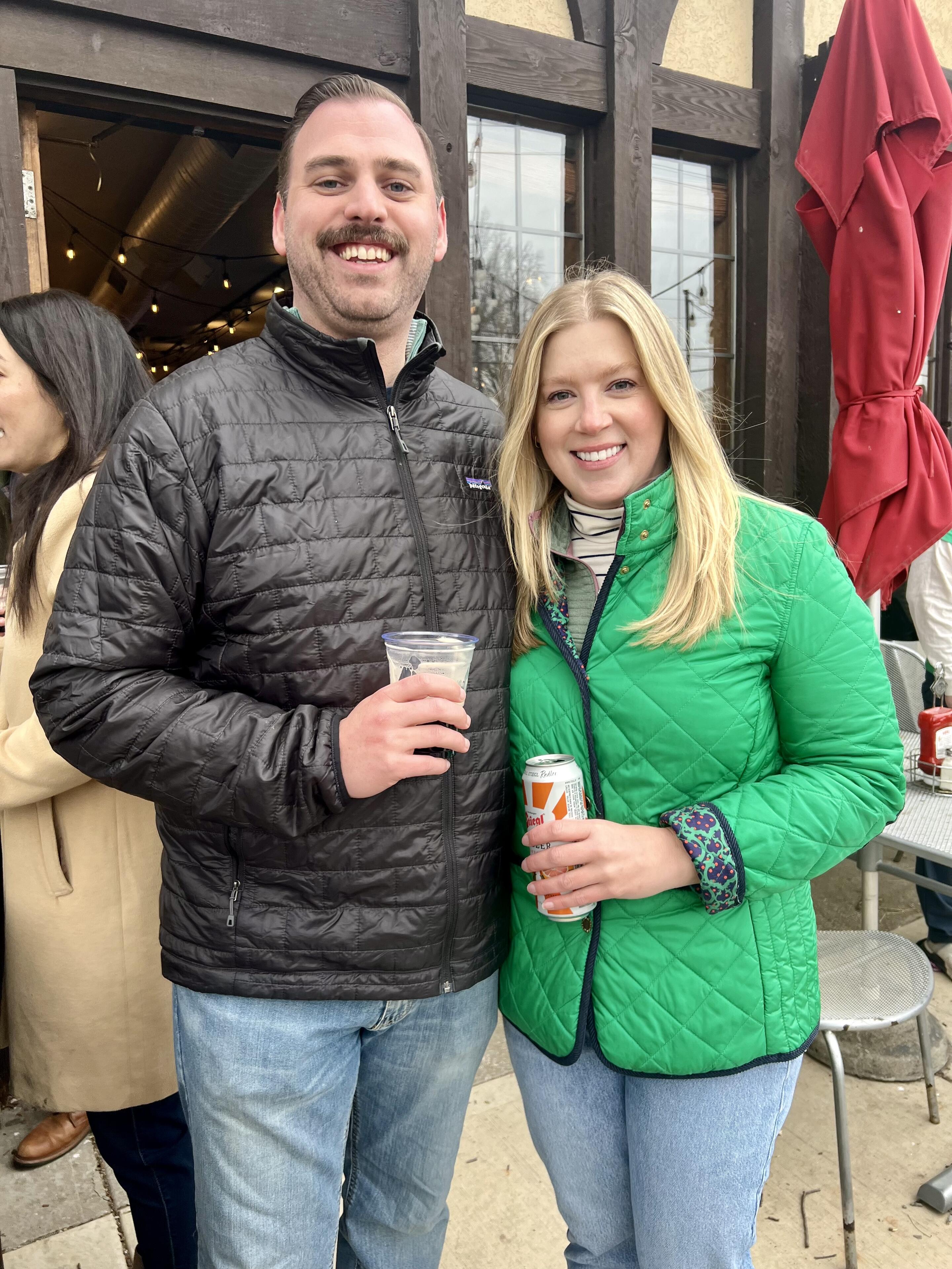 Happy St. Patricks Day! After many months of dating, finally took our first photo!