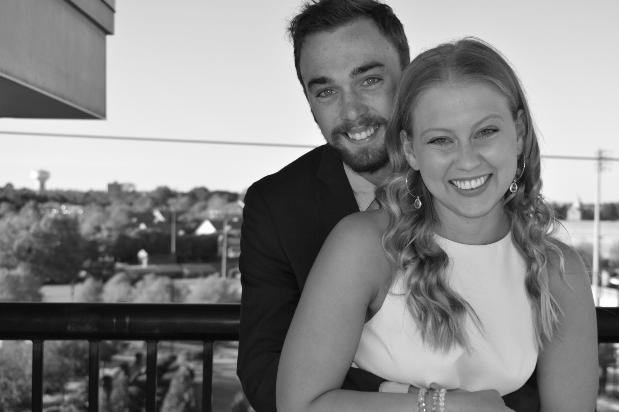 Their final Greek Formal—and still their favorite photo… at least until the wedding!