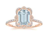 aquamarine engagement ring