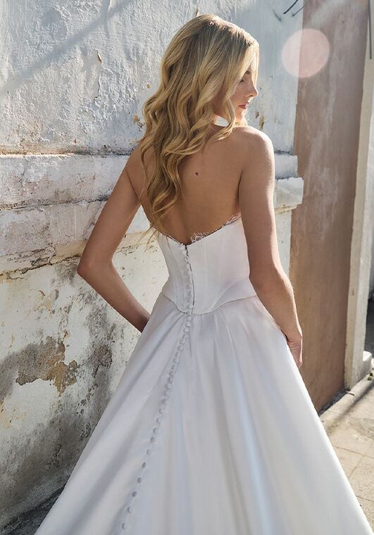L'amour by Calla Blanche LA25245 Lunelle A-Line Wedding Dress - 4