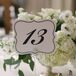 Elegant Black and White Table Number