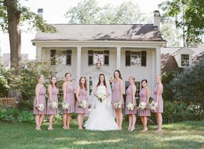 Short Blush J.Crew Bridesmaid Dresses