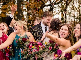 For Amanda and Stephen's Ohio wedding at the Toledo Country Club, a rich color palette of jewel tones inspired much of the day. "Our main inspiration 