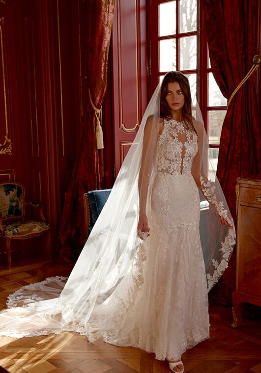 Justin Alexander Jada Fit-and-Flare Wedding Dress - 7