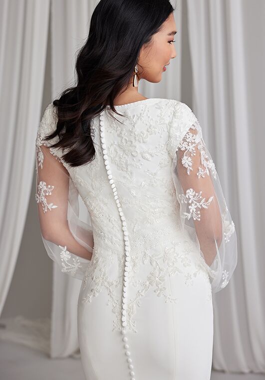Rebecca Ingram TATUM LEIGH Sheath Wedding Dress - 4