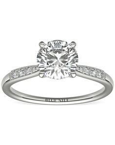 Blue Nile Round Cut Engagement Ring