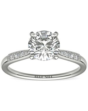 Blue Nile Round Cut Engagement Ring