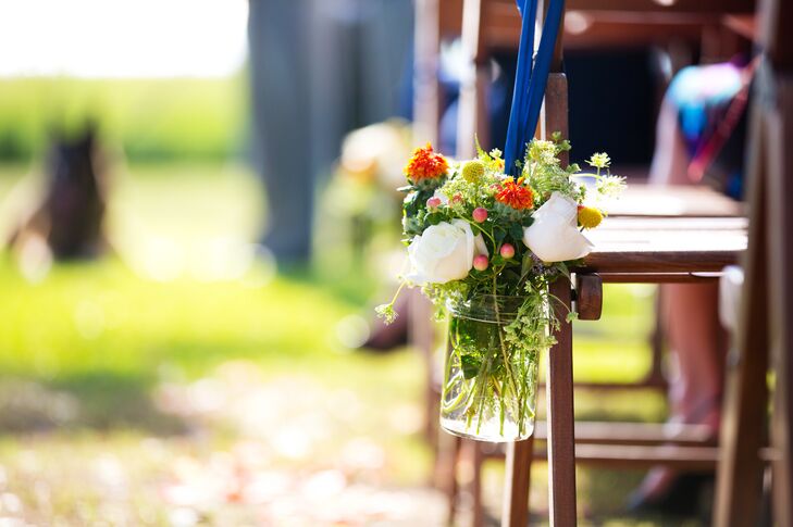 Hanging Flower Aisle Markers