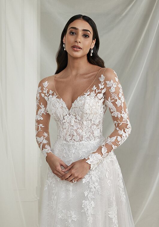 Justin Alexander Emmett A-Line Wedding Dress - 4