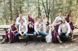 Tan Vest and Jeans Groomsmen Look