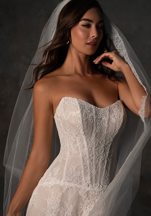 Essense of Australia D4462 A-Line Wedding Dress - 2