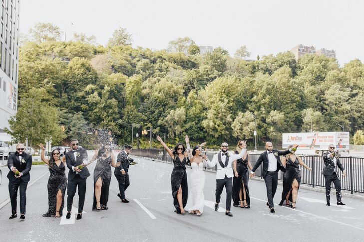 Wedding Party During Celebration