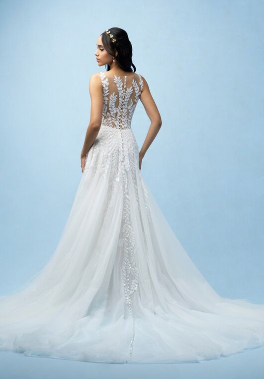 Disney Fairy Tale Weddings Pocahontas - D435 A-Line Wedding Dress - 3