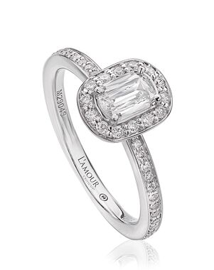 Christopher Designs Classic Emerald, Oval Cut Engagement Ring
