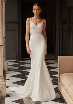 Moonlight Tango T102 Mermaid and Trumpet Wedding Dress